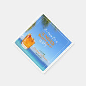 メンズリタイアサマー海パーティー スタンダードカクテルナプキン (角)