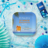 メンズリタイアサマー海パーティー ペーパープレート (パーティー)