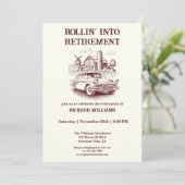 メンズリタイアメントヴィンテージバーンカーローリン 招待状 (スタンド正面)