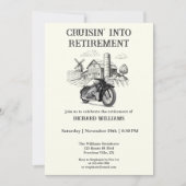 メンズリタイアメントヴィンテージバーンバイククルージング 招待状 (正面)