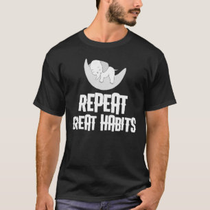 メンズリピート素晴らし習慣かわいいインスピレーション Tシャツ