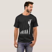 メンズリーマンエボリュおもしろいーション電気ケーブルマンEl Tシャツ (正面フル)