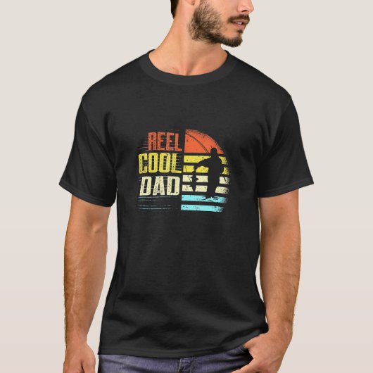 メンズリール及び魚釣りパパ並びにフィッシャー Tシャツ (正面)