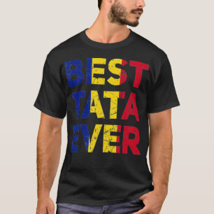 メンズルーマニアパパタタダファーザーズデイ最高のタタエバー Tシャツ