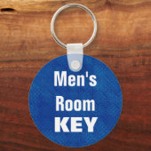 メンズルームキーチェーン – 青と黒 キーホルダー (正面)