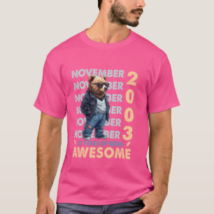 メンズレジェンド2003年11月21日Birthday Bear 21アイ Tシャツ