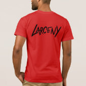 メンズレッドロゴシャツ Tシャツ (裏面)