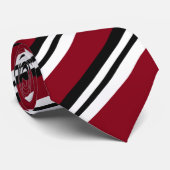 メンズレッド/ホワイト/ブラックタイ ネクタイ (ロール)