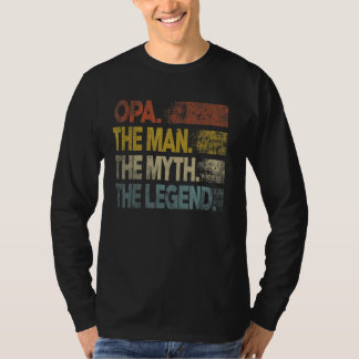 メンズレトロオパマン神話レジェンドヴィンテージ父のダ Tシャツ