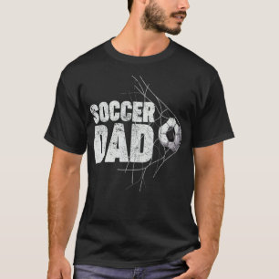 メンズレトロスタイルサッカースポーツサッカーパパ父 Tシャツ