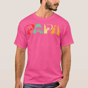 メンズレトロパパベアパパおもしろいベアパパファーザーD Tシャツ