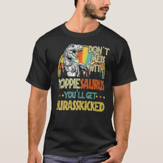 メンズレトロポッピーザウルスレックスヴィンテージファテ Tシャツ