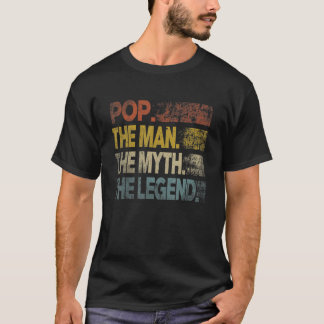 メンズレトロポップ・アートのマン神話レジェンドヴィンテージダ父のー Tシャツ