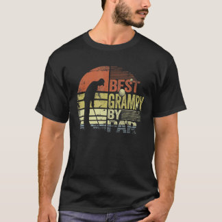 メンズレトロ最高のグラピーParゴルフプレーヤーパパ Tシャツ