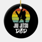 メンズレトロ柔術パパBJJ父mma柔術 セラミックオーナメント (裏面)