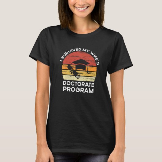 メンズレトロ生き延びI妻の博士号取得プログラム Tシャツ (正面)