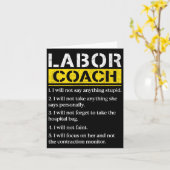 メンズレーバーコーチ期待パパルールパパおもしろいバ カード (黄色い花)