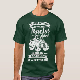 メンズロクールーカル農家Imザ最高のトラクタ Tシャツ