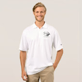 メンズロゴカスタム長袖ビジネスシャツホワイト Tシャツ (正面フル)