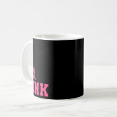 メンズロックピンク乳がん認識度 コーヒーマグカップ (正面左)