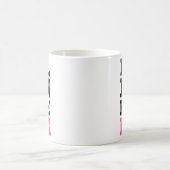 メンズロックピンク乳がん認識度 コーヒーマグカップ (中央)