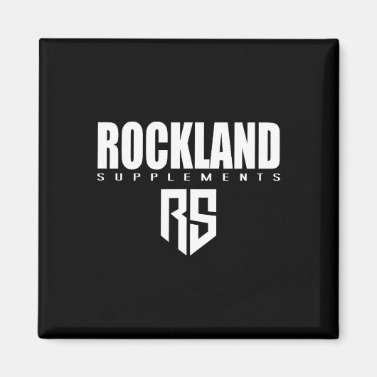 メンズロックランドサプリメントジムフィットネストレーニング体 マグネット (正面)