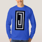 メンズロングスリーブj衣服デザインティー tシャツ (正面)