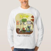 メンズロングスリーブTシャツおもしろいオギー・ザ・カメ Tシャツ (正面)