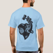 メンズロングスリーブTシャツデザイン1 Tシャツ (裏面)