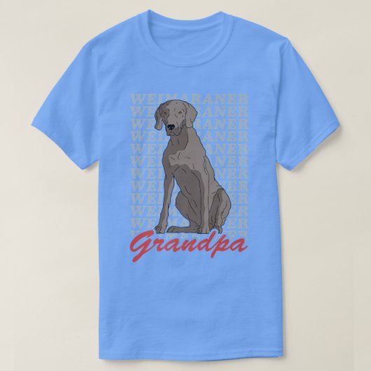 メンズワイマランアグランドパ犬のオーナーワイマランアプレム Tシャツ (デザイン正面)