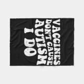 メンズワクチンは自閉症を引き起こさない1 フリースブランケット (正面(横))