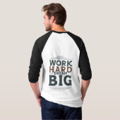 メンズワーク懸命ドリームビッグラグラン Tシャツ (裏面フル)