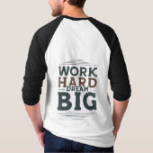 メンズワーク懸命ドリームビッグラグラン Tシャツ (裏面)