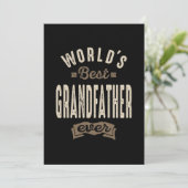 メンズワールドの最高の祖父の贈り物 サンキューカード (スタンド正面)