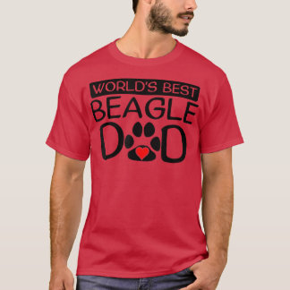 メンズワールドズビー最高のグルパパ犬のオーナーポープリント Tシャツ