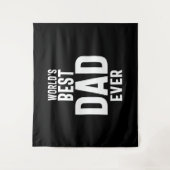 メンズワールドズ最高のパパエバー タペストリー (正面)