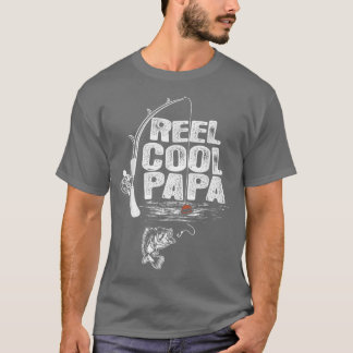 メンズヴィンテージおもしろいフィッシャーマンリールパカッコいいパ Tシャツ
