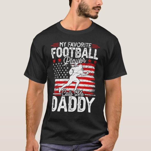 メンズヴィンテージお気に入りのサッカー選手が私に電話 Tシャツ (正面)