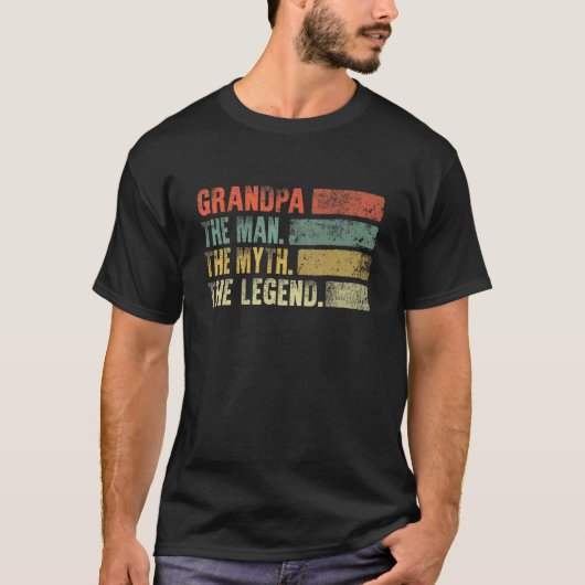 メンズヴィンテージグランドパザ男の神話ザ伝説 Tシャツ (正面)