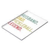 メンズヴィンテージシャツ夫パパピックボール伝説 ノートブック (左側)