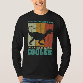 メンズヴィンテージジロフォサウルスパパのような通常のパパ Tシャツ