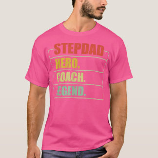 メンズヴィンテージステッパッドヒーローコーチレジェンドステップダッドファット Tシャツ