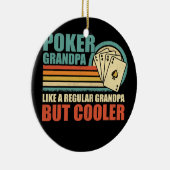 メンズヴィンテージトランプのポーカーグランドパレギュラーグランドパ セラミックオーナメント (右)