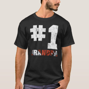 メンズヴィンテージナンバーワンアメリカンサッカーグランパ Tシャツ