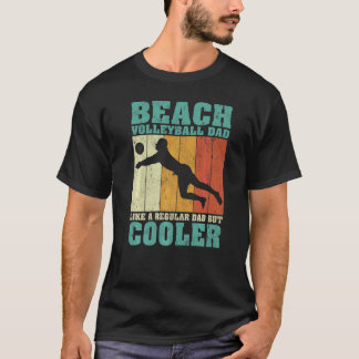 メンズヴィンテージビーチバレーボールパパLike通常D Tシャツ