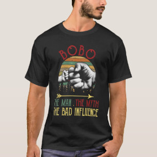 メンズヴィンテージボボボ男の神話の悪い影響ファテ Tシャツ