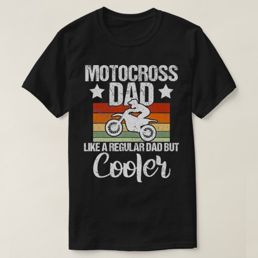 メンズヴィンテージモトクロスパパダートバイクモトクロス，ディ Tシャツ (デザイン正面)