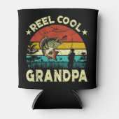 メンズヴィンテージリカッコいいールグランドパ魚魚釣り父 缶クーラー (正面)