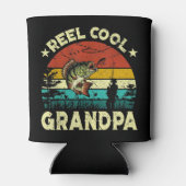 メンズヴィンテージリカッコいいールグランドパ魚魚釣り父 缶クーラー (裏面)