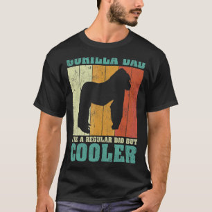 メンズヴィンテージレトロゴリラパパのような通常のパパ Tシャツ